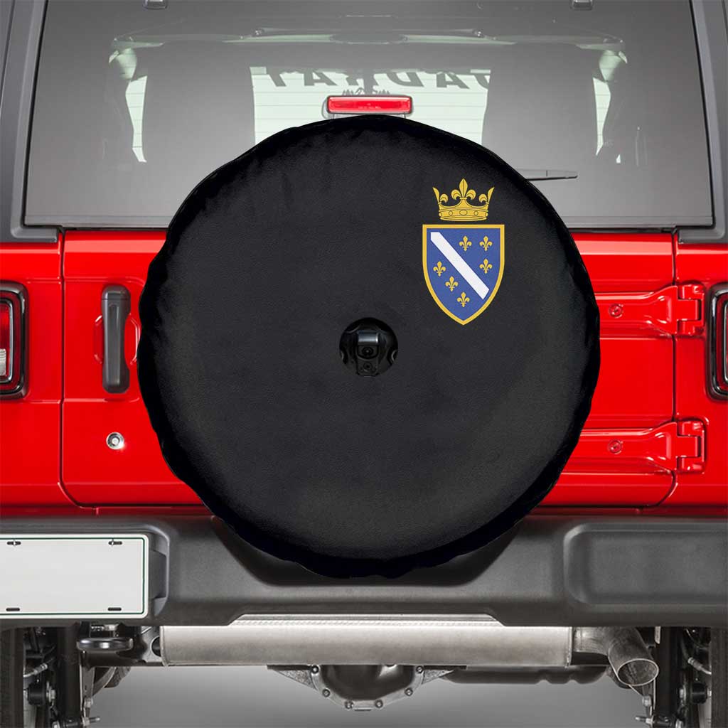 Bosnia and Herzegovina Flag Emblem with Crown Spare Tire Cover