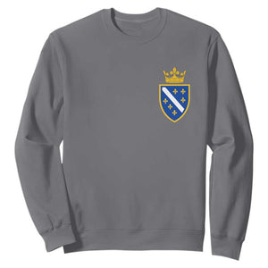 Bosnia and Herzegovina Flag Emblem with Crown Sweatshirt