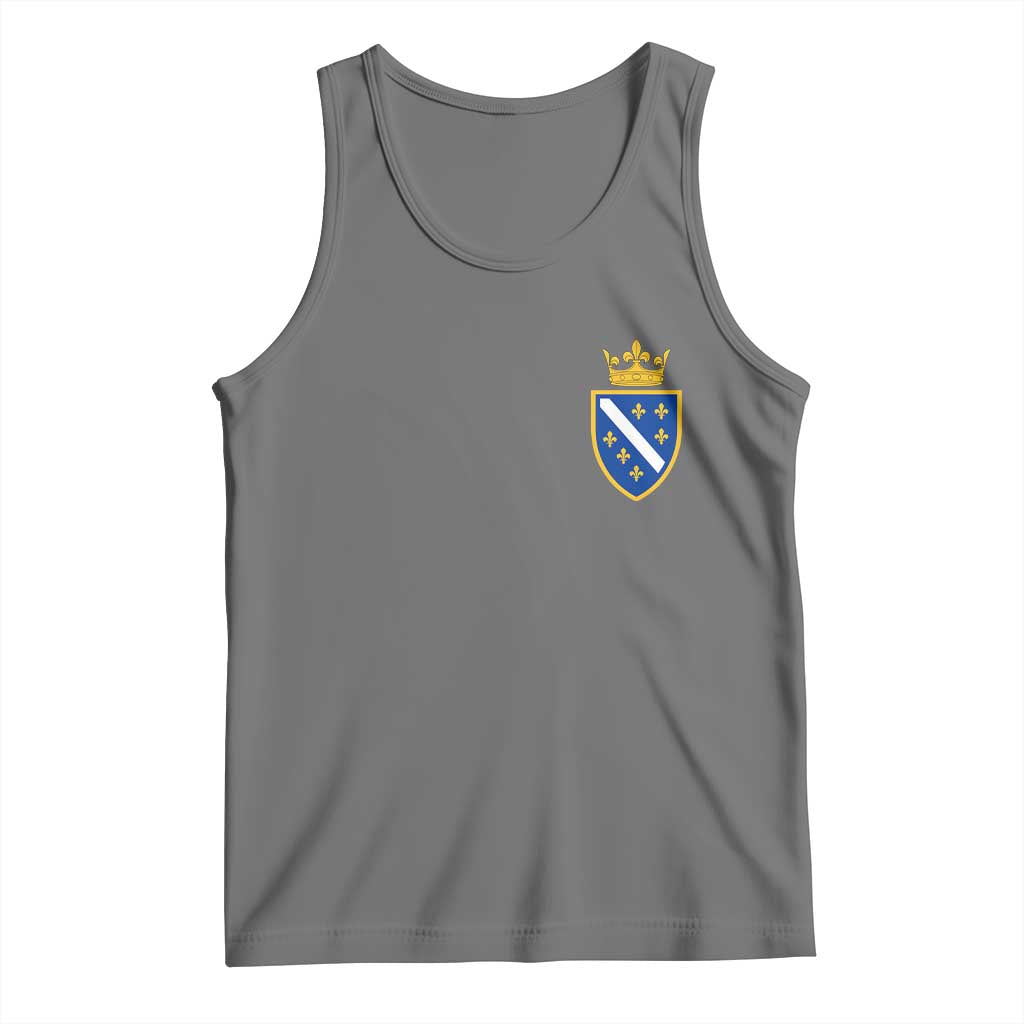 Bosnia and Herzegovina Flag Emblem with Crown Tank Top