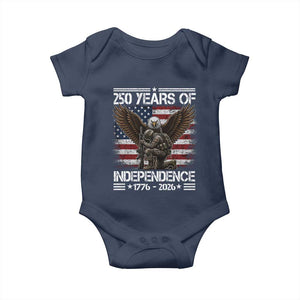 250 Years Of Independence Military Army Baby Onesie 250th Anniversary USA Bald Eagle