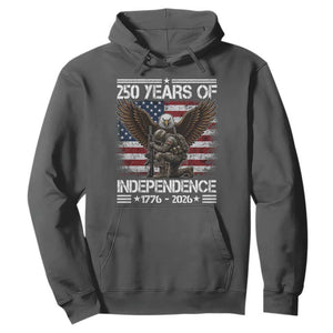 250 Years Of Independence Military Army Hoodie 250th Anniversary USA Bald Eagle