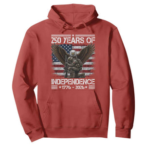 250 Years Of Independence Military Army Hoodie 250th Anniversary USA Bald Eagle