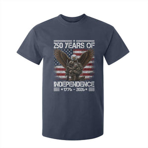 250 Years Of Independence Military Army T Shirt For Kid 250th Anniversary USA Bald Eagle