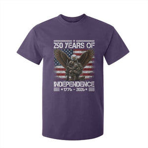 250 Years Of Independence Military Army T Shirt For Kid 250th Anniversary USA Bald Eagle