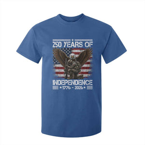 250 Years Of Independence Military Army T Shirt For Kid 250th Anniversary USA Bald Eagle