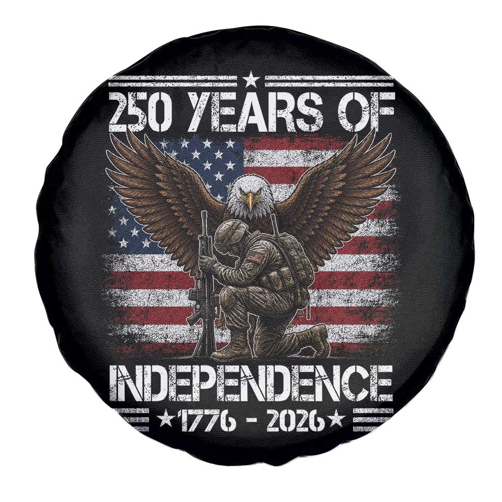 250 Years Of Independence Military Army Spare Tire Cover 250th Anniversary USA Bald Eagle