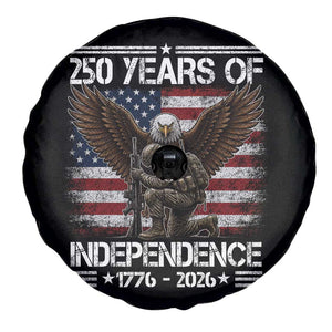 250 Years Of Independence Military Army Spare Tire Cover 250th Anniversary USA Bald Eagle
