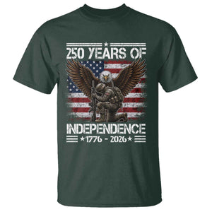 250 Years Of Independence Military Army T Shirt 250th Anniversary USA Bald Eagle