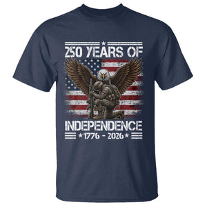 250 Years Of Independence Military Army T Shirt 250th Anniversary USA Bald Eagle