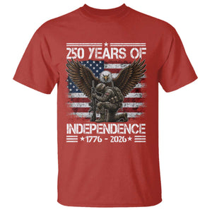 250 Years Of Independence Military Army T Shirt 250th Anniversary USA Bald Eagle
