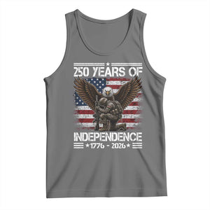 250 Years Of Independence Military Army Tank Top 250th Anniversary USA Bald Eagle