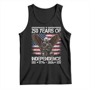 250 Years Of Independence Military Army Tank Top 250th Anniversary USA Bald Eagle