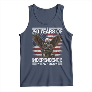 250 Years Of Independence Military Army Tank Top 250th Anniversary USA Bald Eagle