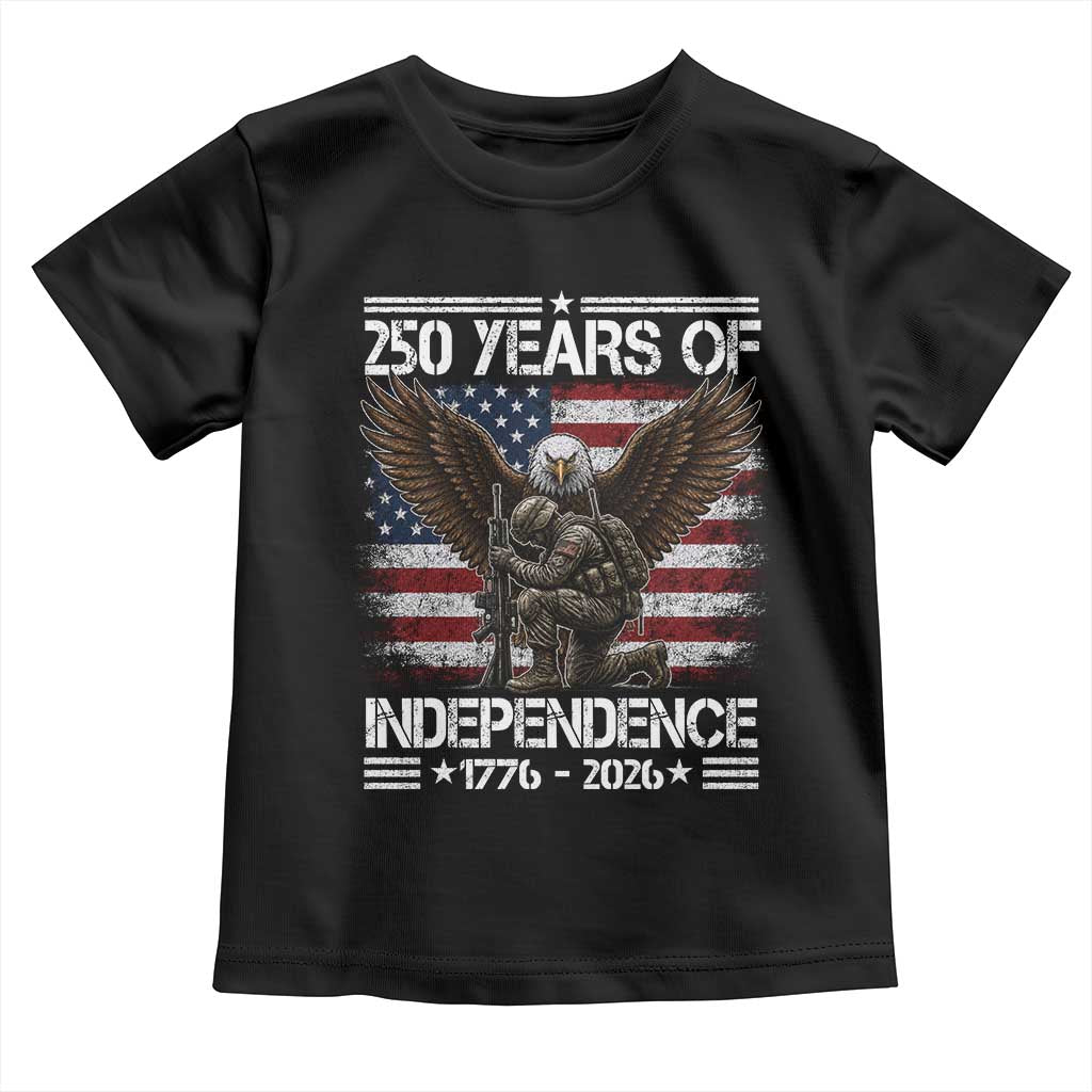 250 Years Of Independence Military Army Toddler T Shirt 250th Anniversary USA Bald Eagle