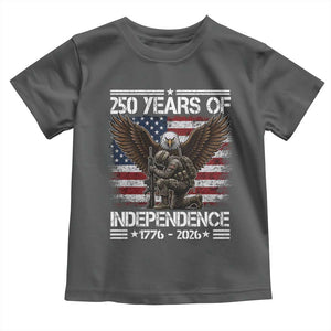 250 Years Of Independence Military Army Toddler T Shirt 250th Anniversary USA Bald Eagle