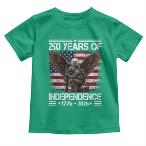 250 Years Of Independence Military Army Toddler T Shirt 250th Anniversary USA Bald Eagle