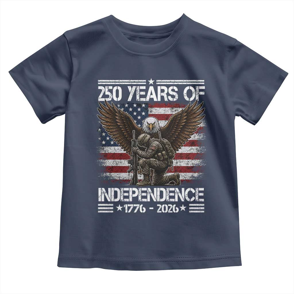 250 Years Of Independence Military Army Toddler T Shirt 250th Anniversary USA Bald Eagle