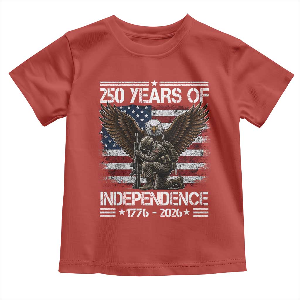 250 Years Of Independence Military Army Toddler T Shirt 250th Anniversary USA Bald Eagle