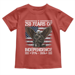 250 Years Of Independence Military Army Toddler T Shirt 250th Anniversary USA Bald Eagle