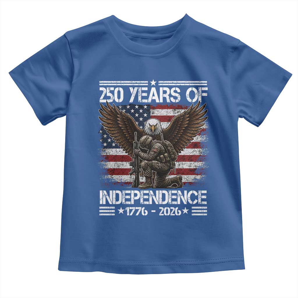 250 Years Of Independence Military Army Toddler T Shirt 250th Anniversary USA Bald Eagle