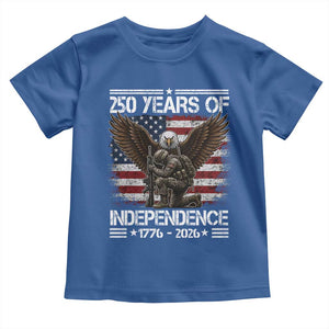 250 Years Of Independence Military Army Toddler T Shirt 250th Anniversary USA Bald Eagle