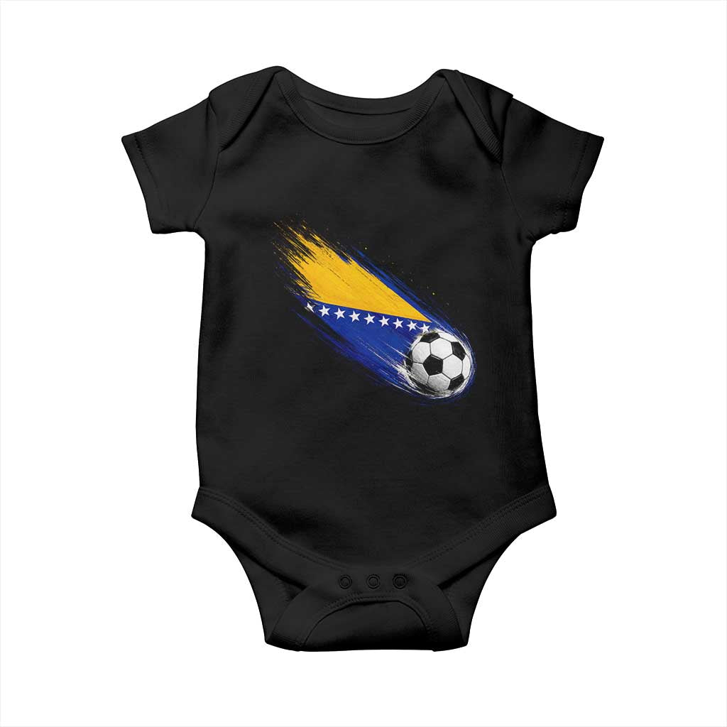 Bosnia and Herzegovina Soccer Lover Bosnian Flag Baby Onesie