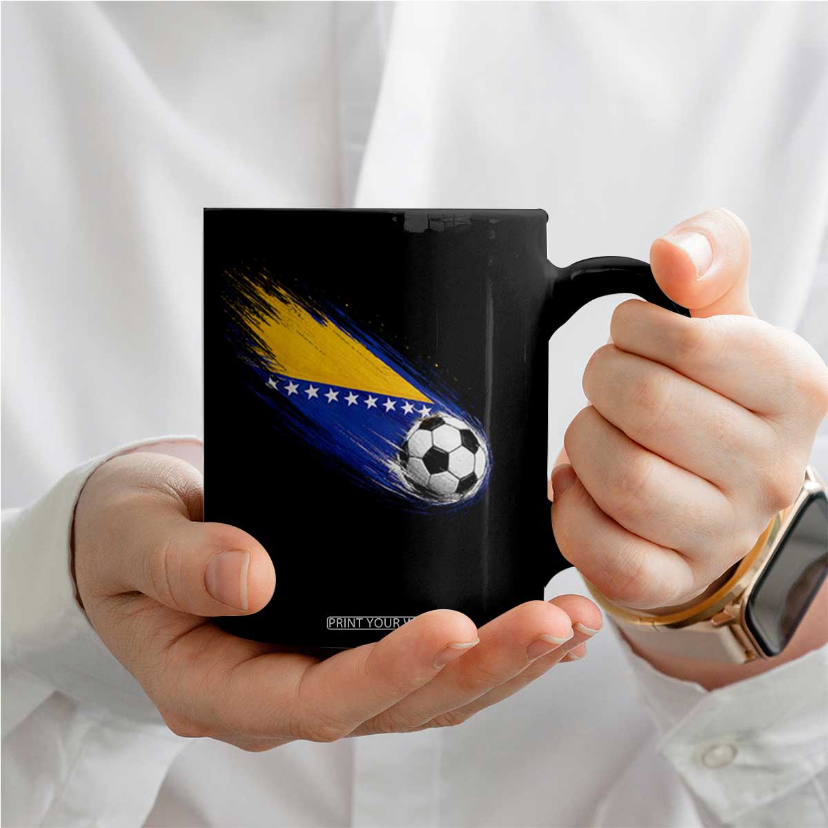 Bosnia and Herzegovina Soccer Lover Bosnian Flag Coffee Mug