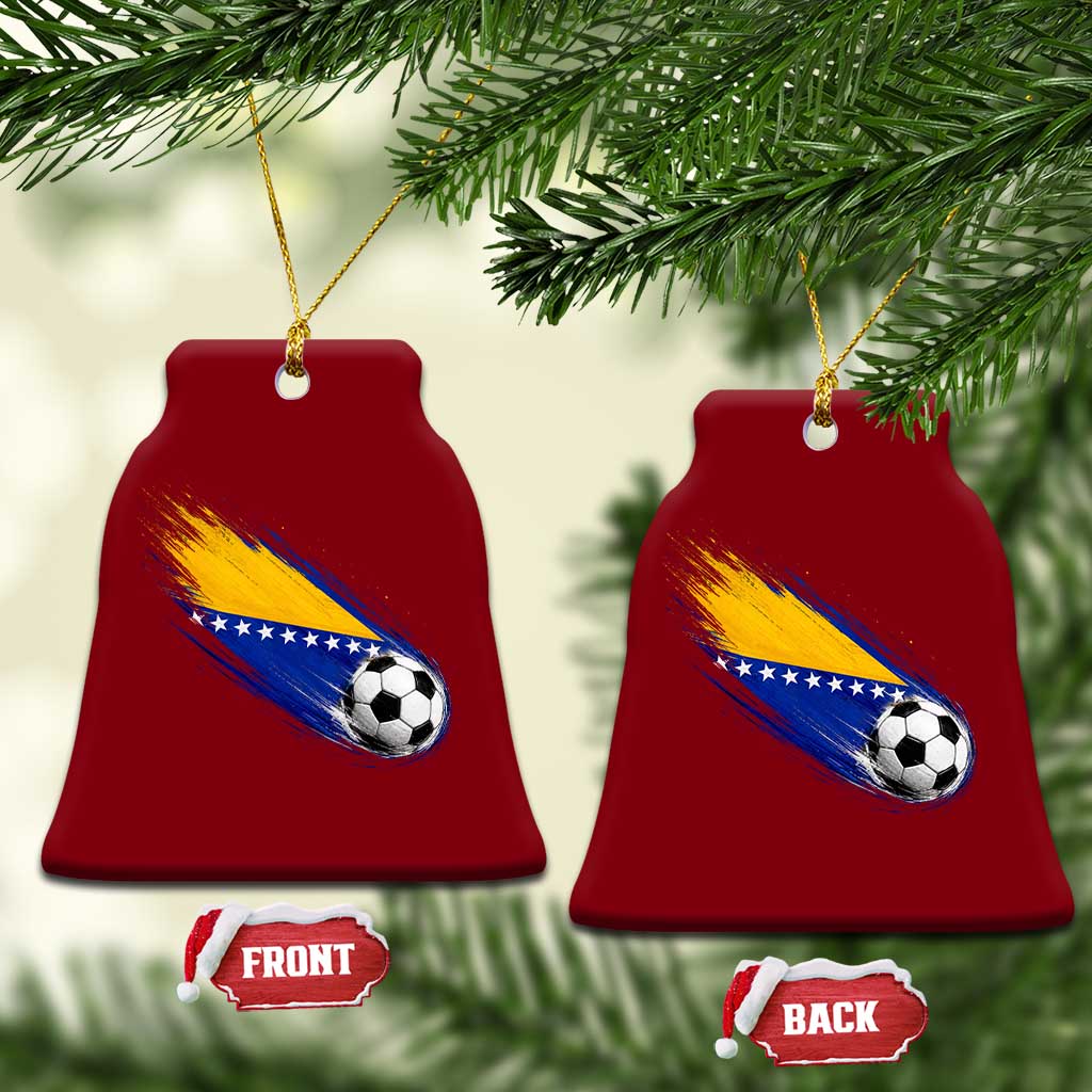 Bosnia and Herzegovina Soccer Lover Bosnian Flag Ceramic Ornament