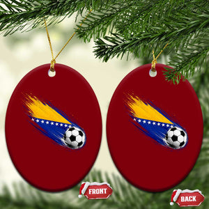 Bosnia and Herzegovina Soccer Lover Bosnian Flag Ceramic Ornament