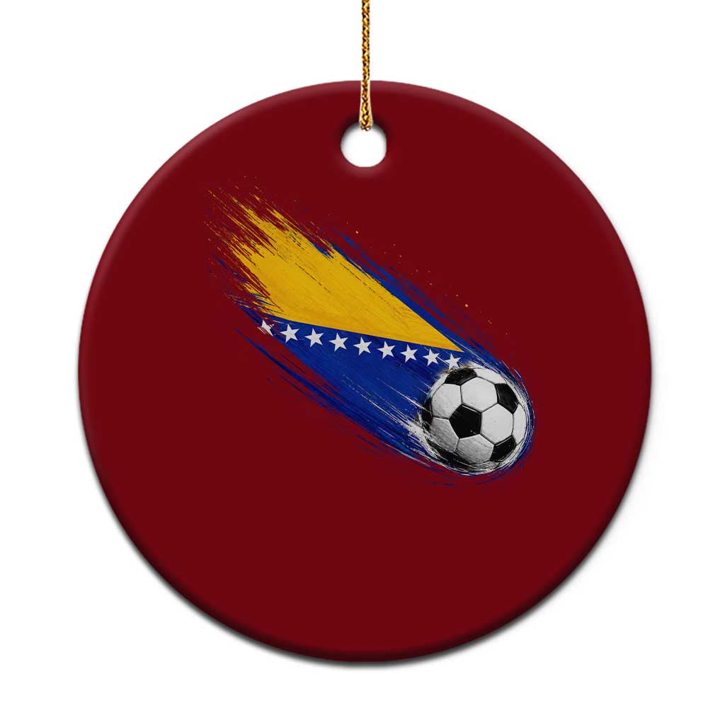 Bosnia and Herzegovina Soccer Lover Bosnian Flag Ceramic Ornament TS11 1pc Red Print Your Wear