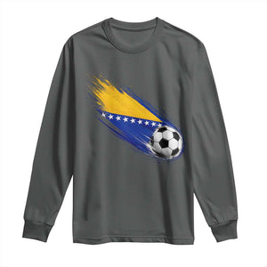 Bosnia and Herzegovina Soccer Lover Bosnian Flag Long Sleeve Shirt