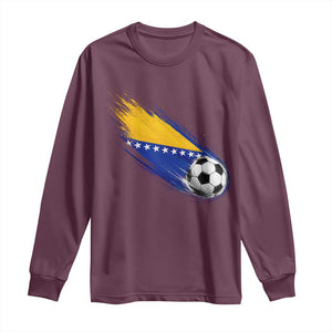 Bosnia and Herzegovina Soccer Lover Bosnian Flag Long Sleeve Shirt