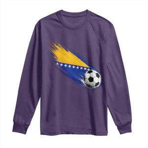 Bosnia and Herzegovina Soccer Lover Bosnian Flag Long Sleeve Shirt