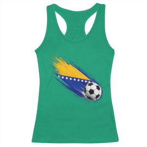 Bosnia and Herzegovina Soccer Lover Bosnian Flag Racerback Tank Top