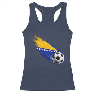 Bosnia and Herzegovina Soccer Lover Bosnian Flag Racerback Tank Top