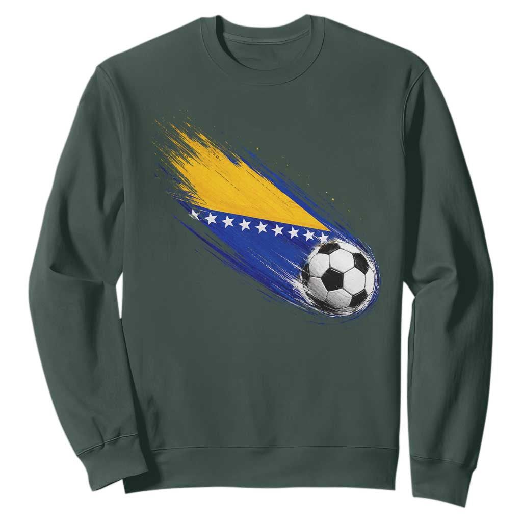Bosnia and Herzegovina Soccer Lover Bosnian Flag Sweatshirt