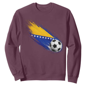 Bosnia and Herzegovina Soccer Lover Bosnian Flag Sweatshirt