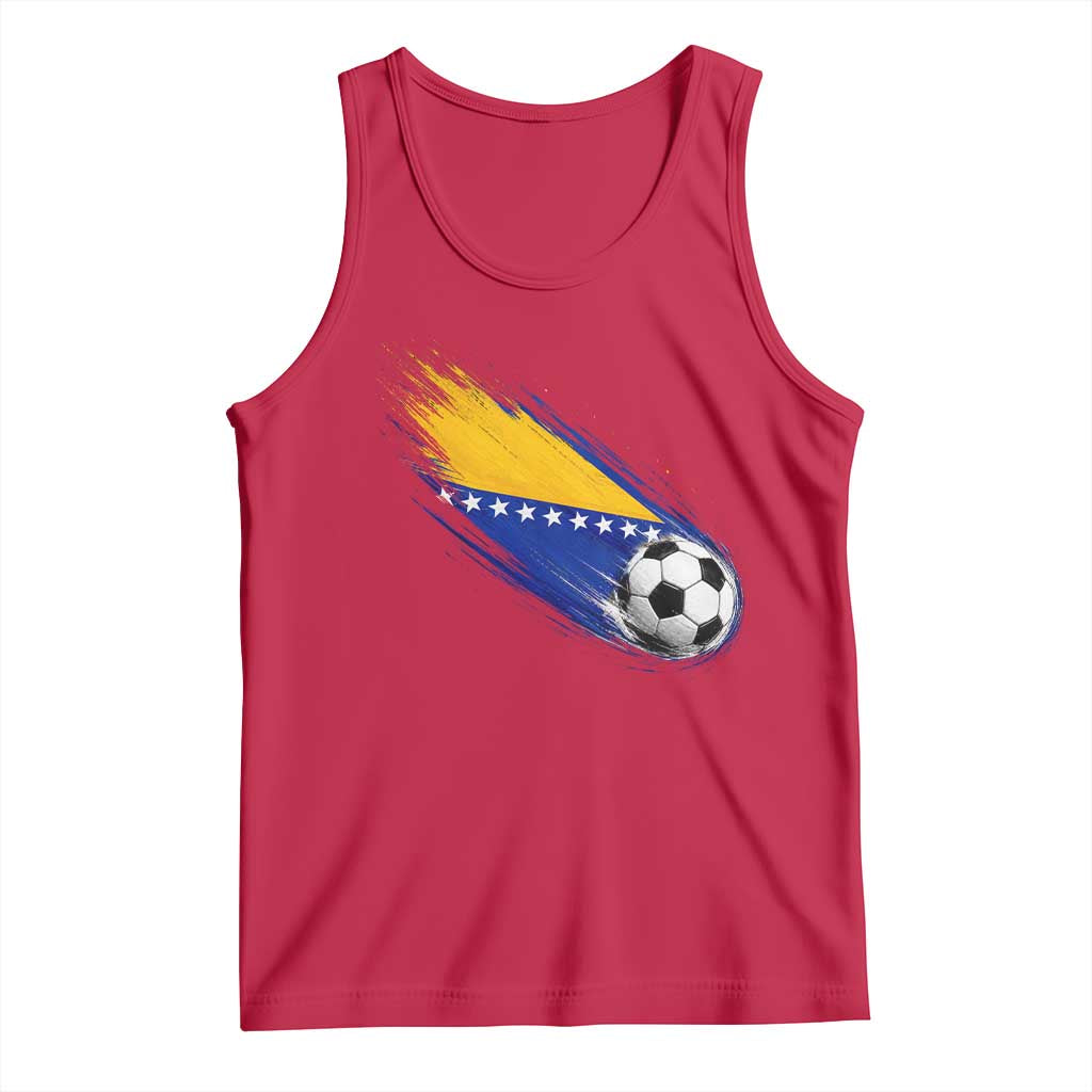 Bosnia and Herzegovina Soccer Lover Bosnian Flag Tank Top