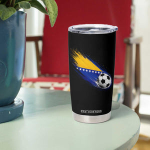 Bosnia and Herzegovina Soccer Lover Bosnian Flag Tumbler Cup