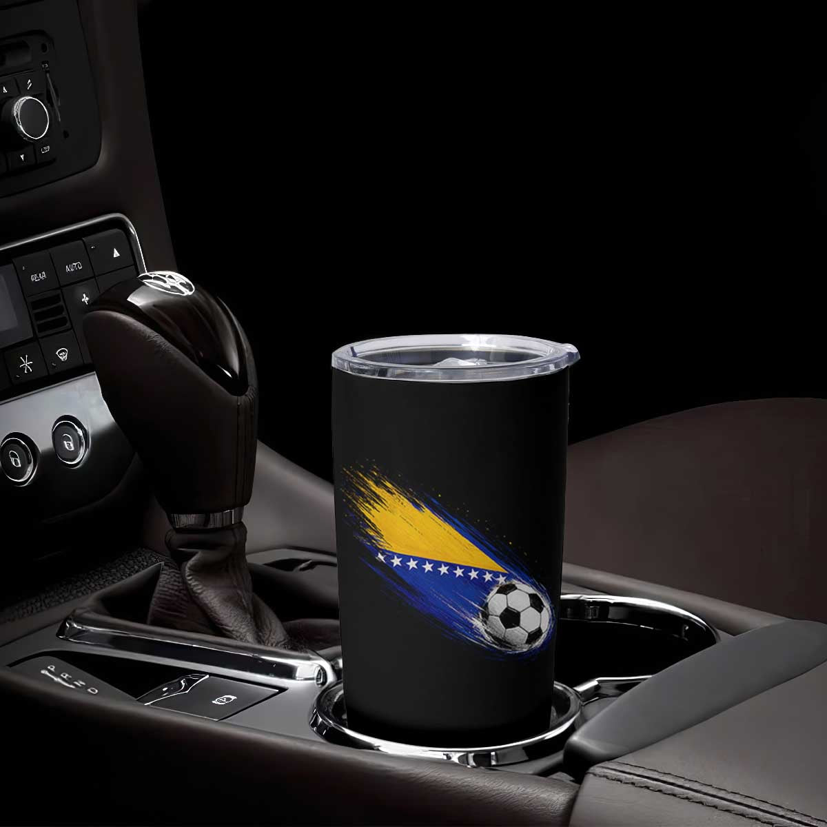 Bosnia and Herzegovina Soccer Lover Bosnian Flag Tumbler Cup