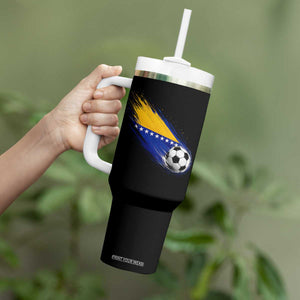 Bosnia and Herzegovina Soccer Lover Bosnian Flag Tumbler With Handle