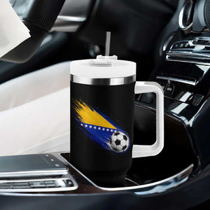 Bosnia and Herzegovina Soccer Lover Bosnian Flag Tumbler With Handle