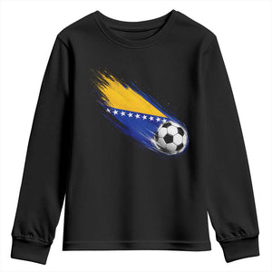 Bosnia and Herzegovina Soccer Lover Bosnian Flag Youth Sweatshirt