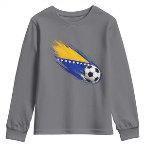 Bosnia and Herzegovina Soccer Lover Bosnian Flag Youth Sweatshirt