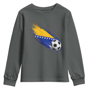 Bosnia and Herzegovina Soccer Lover Bosnian Flag Youth Sweatshirt