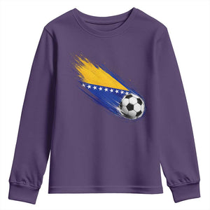 Bosnia and Herzegovina Soccer Lover Bosnian Flag Youth Sweatshirt