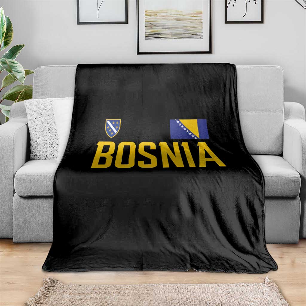 Bosnia and Herzegovina Pride Throw Blanket BiH Bosnian Flag Souvenirs