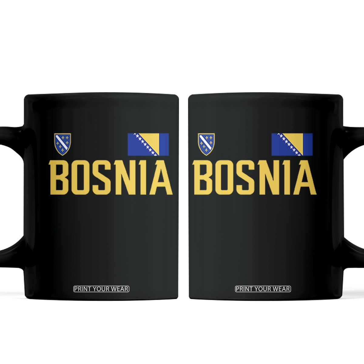 Bosnia and Herzegovina Pride Coffee Mug BiH Bosnian Flag Souvenirs