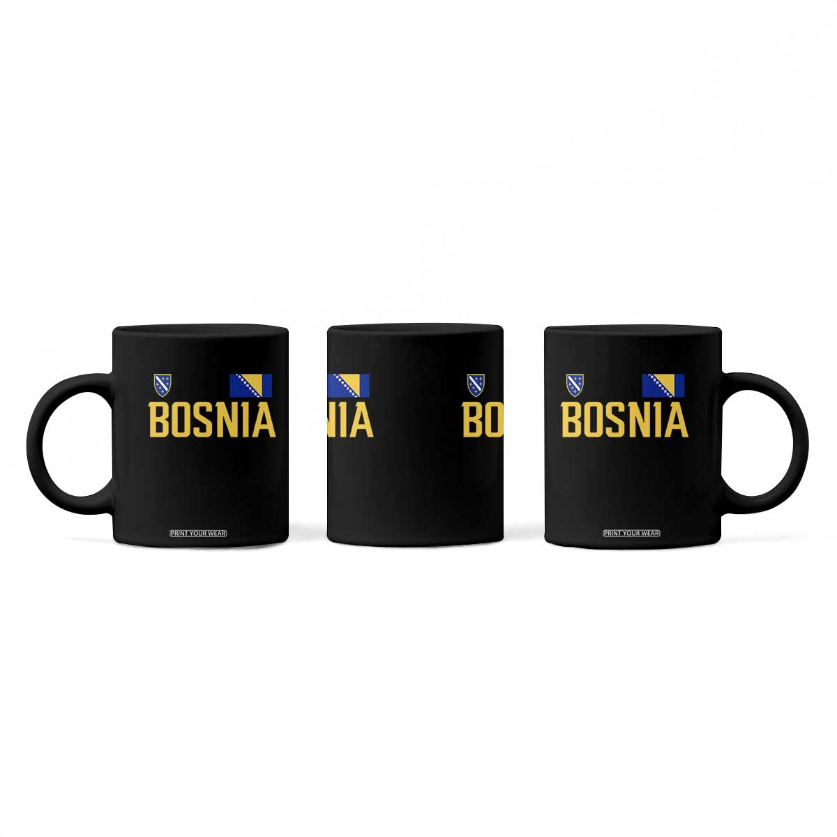 Bosnia and Herzegovina Pride Coffee Mug BiH Bosnian Flag Souvenirs
