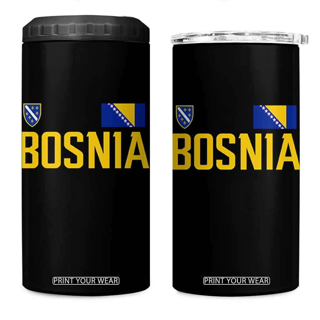 Bosnia and Herzegovina Pride 4 in 1 Can Cooler Tumbler BiH Bosnian Flag Souvenirs